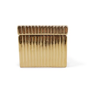 Decorative Metallic Box Gold - Bullseye's Playground™ - 1 of 3