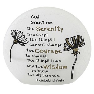 Stony Creek 6.25 In Serenity Pre-Lit Orb Courage Wisdom Change Novelty Sculpture Lights - 1 of 4