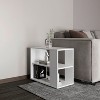 Vynxaria White Coffee Tables with Shelves for Modern Spaces - 2 of 4
