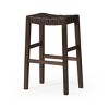 Maven Lane Emerson Rustic Backless Vegan Leather Bar Height Bar Stool - 2 of 4