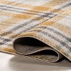 Nuloom Fiorella Plaid 5x8 Indoor Area Rug for Living Room Bedroom Dining Room Kitchen, Orange And Grey/Grey - 4 of 4