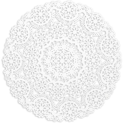 Juvale Square Paper Doilies 10 inch, White, 200 Pack 