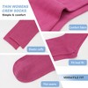 GENTLEAGU Women's Lightweight Viscose Bamboo Crew Socks - Thin, Soft & Elastic, Assorted Color Casual Style 50 Pairs - 3 of 4