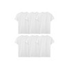 Fruit Of the Loom Tall Men's Short Sleeve Crew T-Shirt, White 6 Pack - 3 of 3