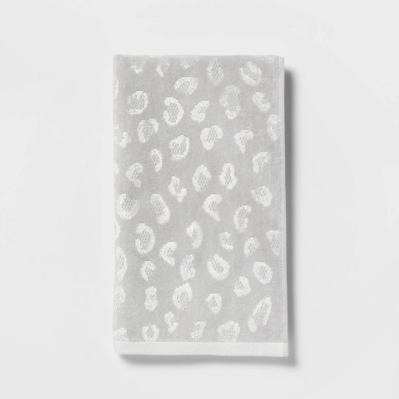 Leopard Reversible Towel Gray - Threshold™, 1 of 8