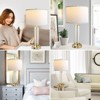 ROTTOGOON Table Lamps Set of 2, Touch Control & 3-Way Dimmable Modern Nightstand Lamp with Dual USB Ports & Lampshade for Living Room Bedroom - 3 of 4