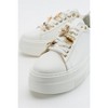 Ater - White Bee Buckle Sneakers (Women) | Prologue Shoes - 4 of 4