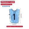 Unique Bargains Team Sports Reversible Numbered Soccer Training Vest 6 Pcs - 2 of 4