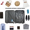 Expandable Spinner Suitcase Set with TSA Lock and Organizer Interior ABS Hardshell 3 Piece Luggage - Cuddlewood - 2 of 4