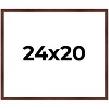 PosterPalooza | Classic Modern Brown Picture Frame - UV Acrylic, Backing Board, Hanging Hardware Included - 2 of 4