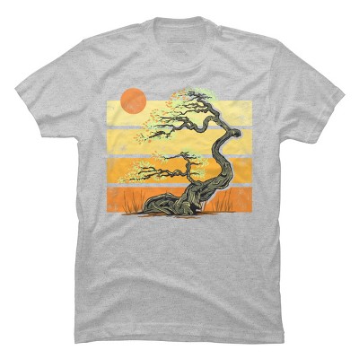 Men's Design By Humans Summer Tree 2 By pilipsjanuarius T-Shirt