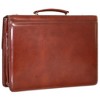 CrookhornDavis Men's Hand Stained Vegetable Tanned Italian Leather Briefcase - 2 of 3