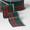 18' Christmas Legacy Luxe Premium Ribbon Green and Red Plaid - Wondershop™ - 3 of 3