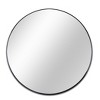 Modern Round Black Metal Bathroom Vanity Mirror – Wall Mounted - 4 of 4