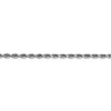 Black Bow Jewelry 3mm 10k White Gold D/C Quadruple Rope Chain Bracelet - 2 of 4
