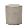 Sapphtopaz Outdoor End Table Modern Outdoor Side Table, LightWeight Concrete Patio Table Small Table for Backyard, Balcony, Porch - 3 of 4