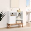 31.5" Buffet Sideboard Cabinet with Storage, Wood Coffee Bar Cabinet, Kitchen Buffet Storage Cabinet, Accent Floor Cabinet for Kitchen Living Room - 2 of 4