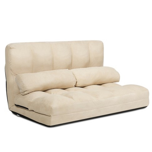 Floor Sofa with Back Support, 5 Adjustable Angles Floor Chair with