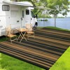 Outdoor Rug Waterproof Plastic Straw Rug Camping Rug for Patio Reversible Mat UV-Resistant Outdoor Carpet for Porch, Deck, Backyard, Balcony - 3 of 4