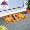 28" x 16" Monogram Coir Mat, Letter  "B" - 4 of 4