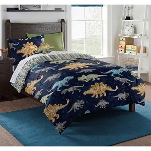 Northwest Kids Dino Discovery Twin Bed In A Bag with Pillow - 1 of 3