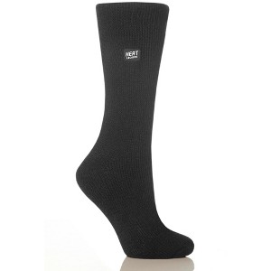 Women's WARMEST Solid Color Crew Sock - 1 of 2