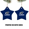 Clarion University Foundation Primary Logo StarShaped Porcelain Holiday Christmas Tree Ornament  3.1" - 2 of 4