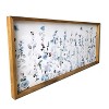 19"x45" Garden Wood Framed Wall Canvas Soft Blue - Gallery 57: Pine Frame, Botanical Digital Art - 4 of 4