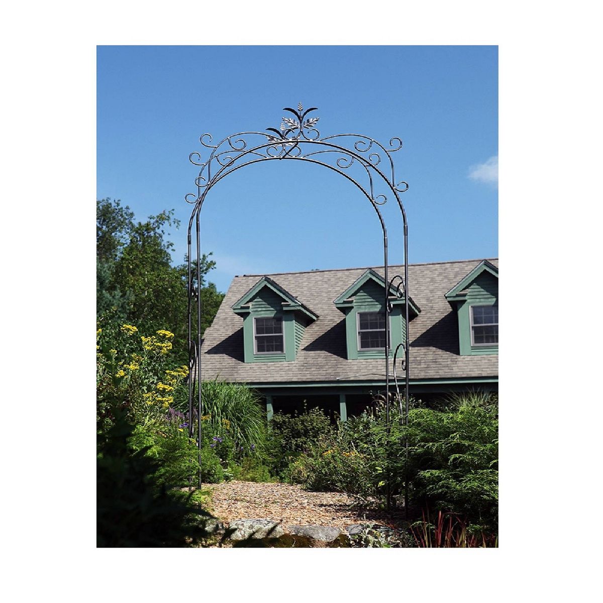 Achla Designs 113" Tuileries Iron Garden Arbor - thumbnail 3