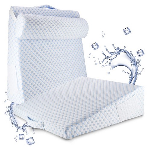 Xtreme Comforts Wedge Pillow Cover - Allergy-Friendly & Easy to Clean Cover  - Fits Our (27 x 25 x 7) Wedge Pillow - Blue Iris - Yahoo Shopping