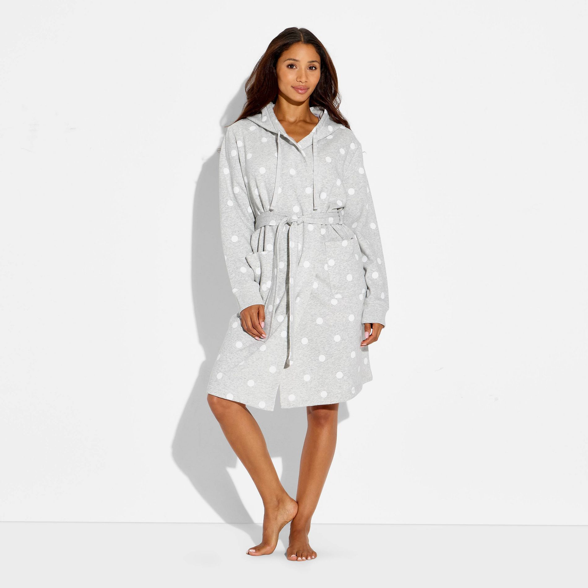 Women's Polka Dot Plush Terry Robe - Wild Fable™ x Olivia Dayton