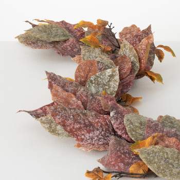 6'L Sullivans Warm Fall Mixed Leaf Garland, Multicolored