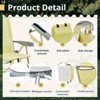 FURNIinspire Outdoor Portable Chair Adjustable Backrest for Sporting Events and Picnics, Yellow, 24.8"*25.6"*32.28" - 3 of 4