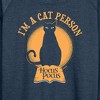 Women's - Disney - I'm a Cat Person Lightweight French Terry Wide Neck Long Sleeve Shirt - 2 of 4