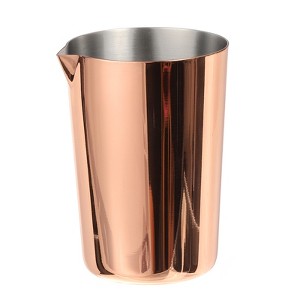 Unique Bargains Portable Spout Smooth Stainless Steel Cocktail Wine Shaker Rose Gold - 1 of 4