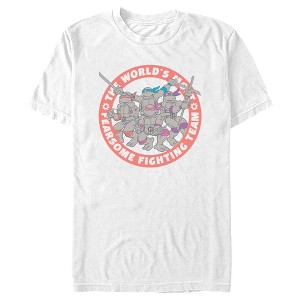 Men's Teenage Mutant Ninja Turtles Fearsome Fighting Team Badge T-Shirt - 1 of 4