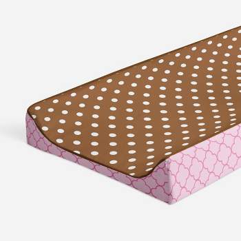 Bacati - Butterflies pink/chocolate Changing Pad Cover