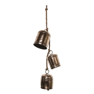 Transpac Metal 36.5 in. Gold Christmas Mixed Bells Decor - 1 of 2