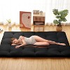 Japanese Futon Mattress Full Size - 4" Foldable Floor Bed, Medium Firm Tatami Mat for Guest, Dorm, Travel - 2 of 4