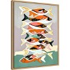Amanti Art Sardines Meetup by Uma Gokhale Framed Canvas Wall Art - 2 of 4