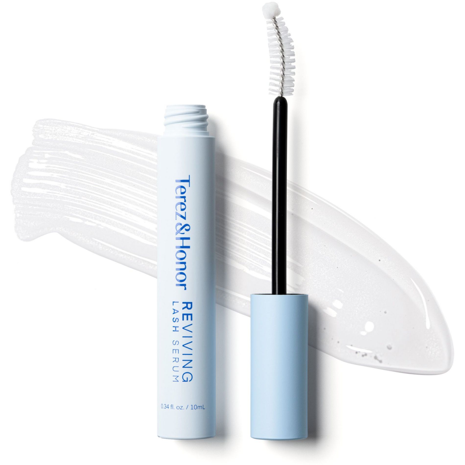 Terez & Honor REviving Lash Serum - 10ml - for Longer, Fuller, Healthier Lashes, Peptide & Biotin Lash Conditioner for Root Strengthening