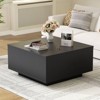 WOWLIVE Lift Top Coffee Table with Hidden Storage,Wooden Square cocktail table for Living Room - 2 of 4
