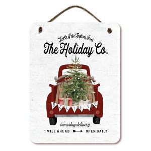 Courtside Market The Holiday Company 12x16 Hanging Artboard with Twine - 1 of 2