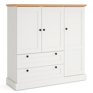 Tangkula Sideboard Buffet Cabinet Kitchen Pantry Hutch Storage Cabinet Farmhouse Credenza - 1 of 4