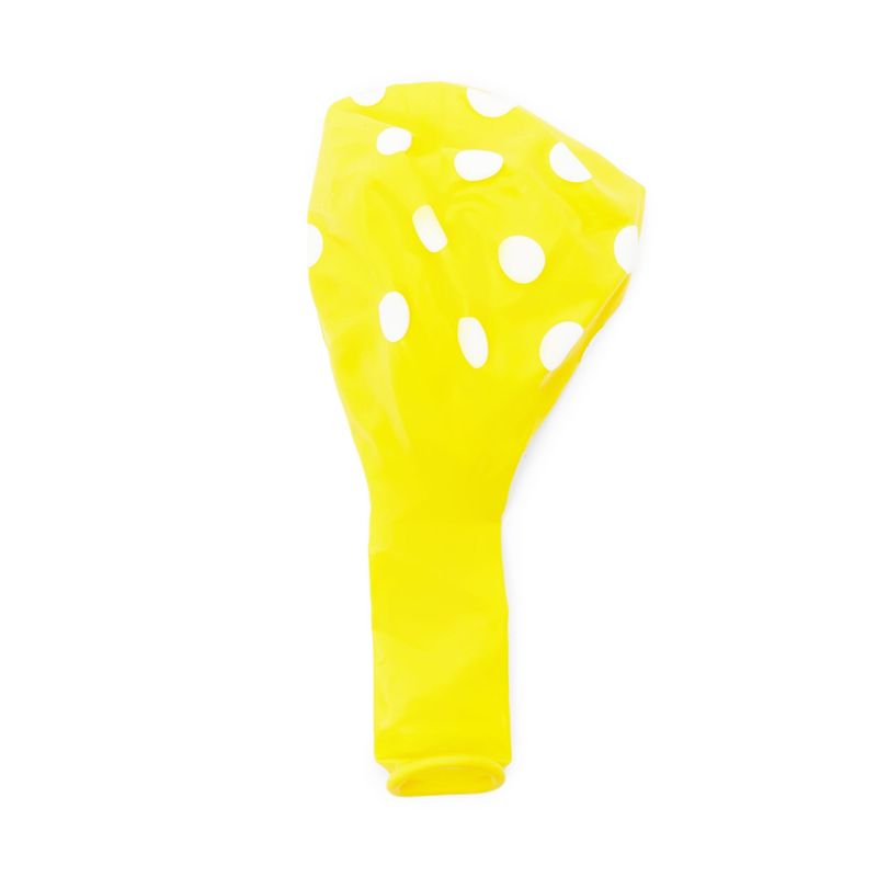 Blue Panda 50 Pack Yellow Polka Dot Balloons for Birthday Party with Gold Weight, String, 4 of 8