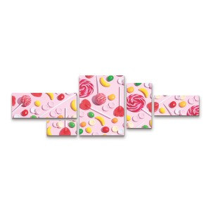 Trademark Fine Art Julia Ramiro  Caramelos.1 3 Piece Panel Set Art - 1 of 3