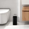 Aoibox Small Metal Trash Can, 2.1 Gallon Slim Wastebasket for Bathroom, Bedroom, Office, Kitchen, Under Sink (Matte Black) - 3 of 4