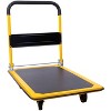 Vynxaria Foldable Platform Truck Push Dolly 330 lb. Weight Capacity Black and Yellow - 4 of 4