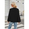 Womens Fall Chunky Knit Cardigan Sweaters Casual Button Down Jackets Long Sleeve Oversized Open Front Coats - 2 of 4