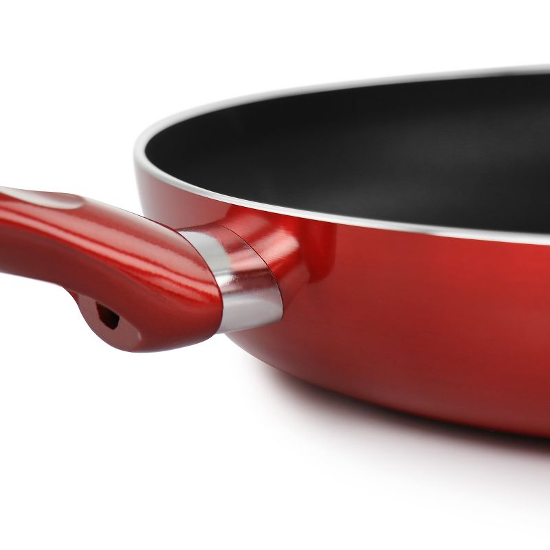 Better Chef Silver Metallic Non Stick Gourmet Fry Pan in Red, 3 of 10